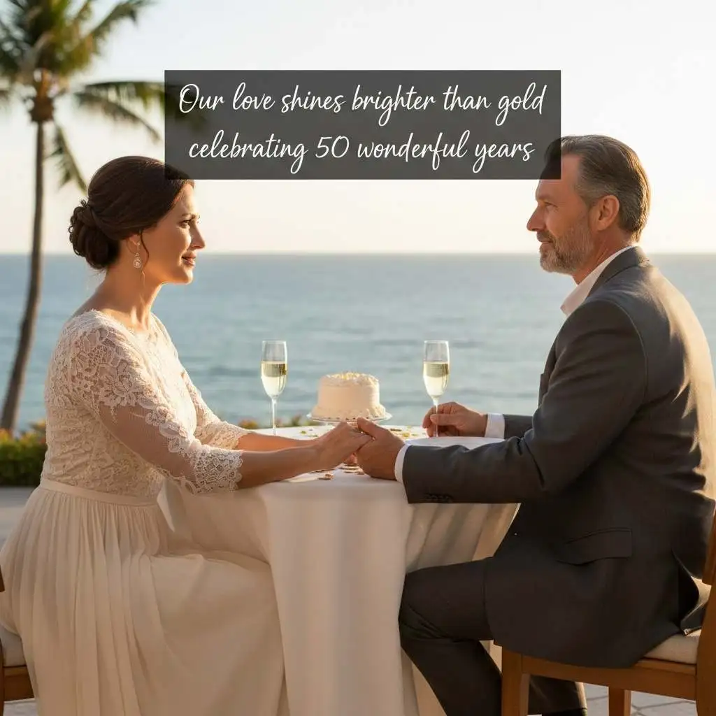 Romantic Happy 50th Anniversary Wishes