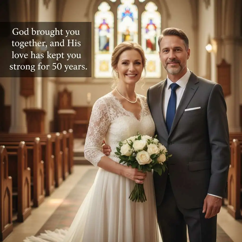Religious 50th Wedding Anniversary Wishes