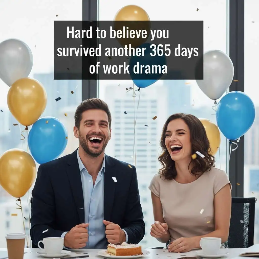 Funny Work Anniversary Wishes