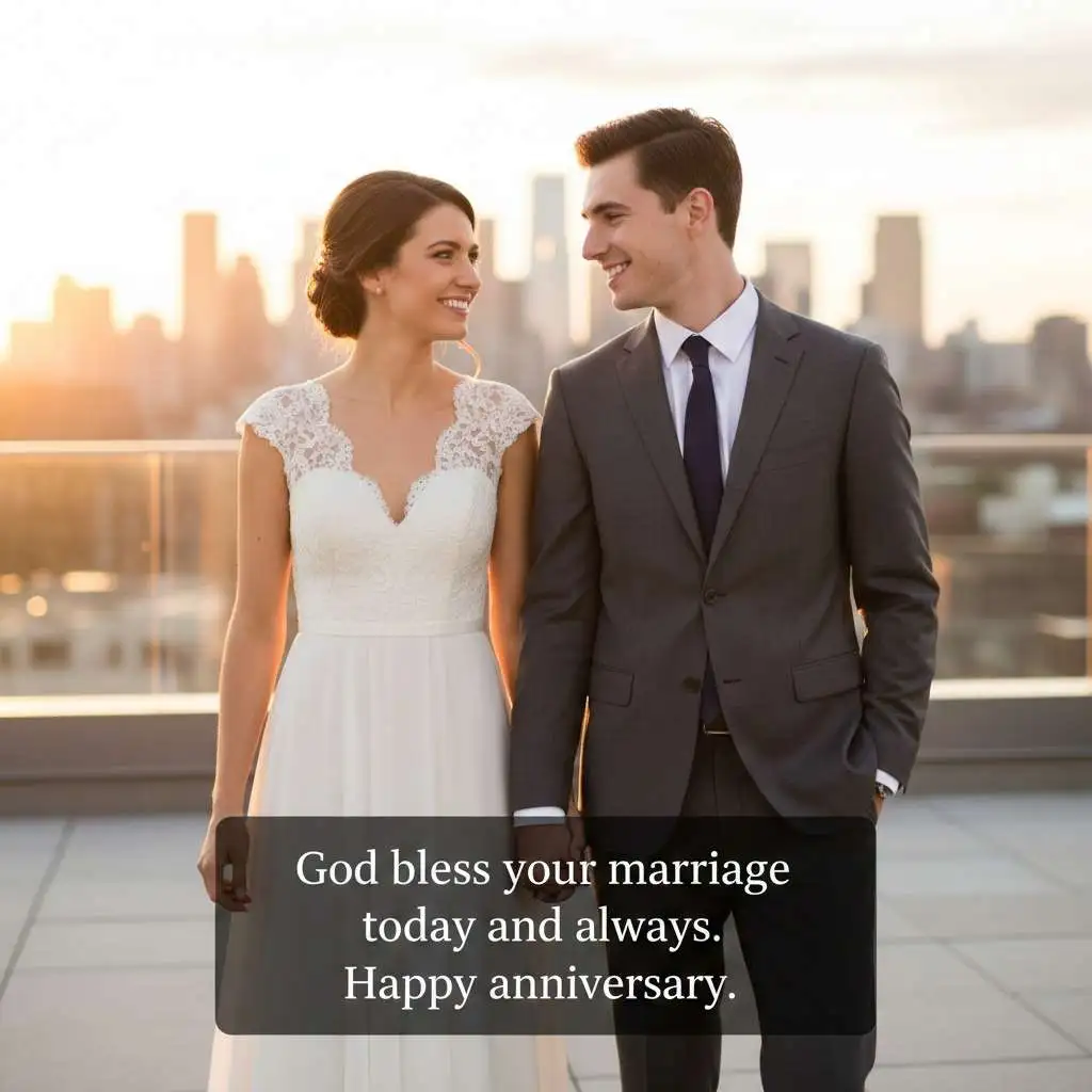 Wedding Anniversary God Bless Wishes