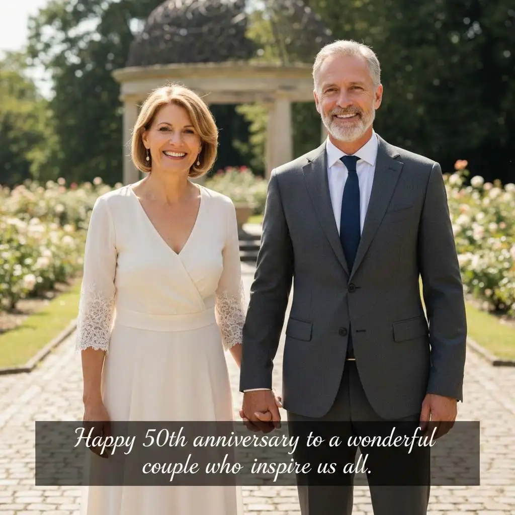 Happy 50th Anniversary Wishes for Friends