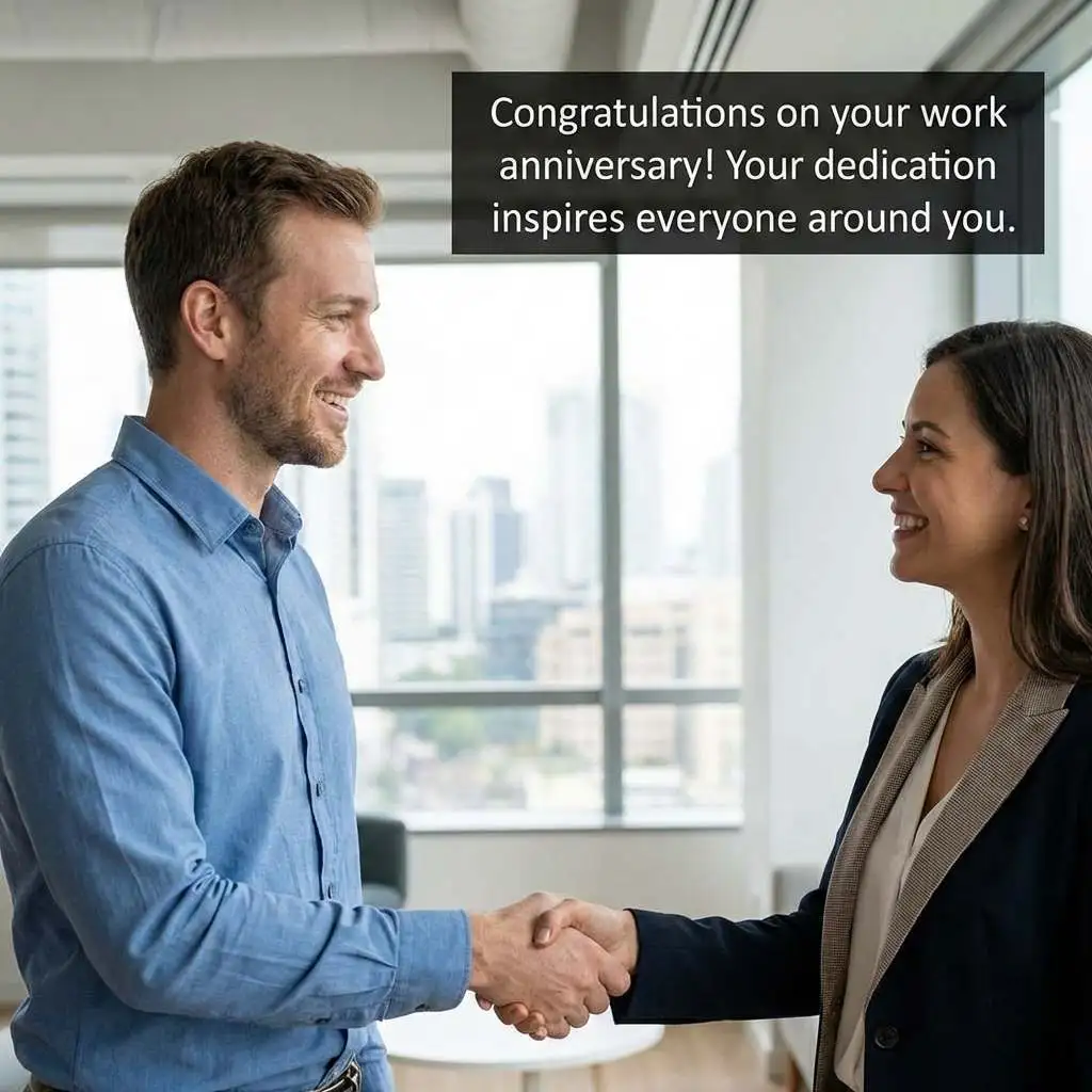 Heartfelt Work Anniversary Wishes to Friend