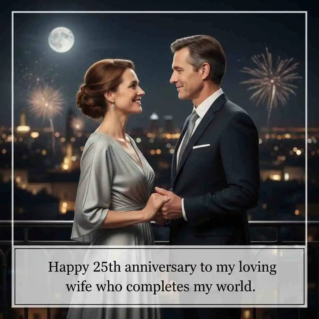 Silver Wedding Anniversary Wishes Images For Wife