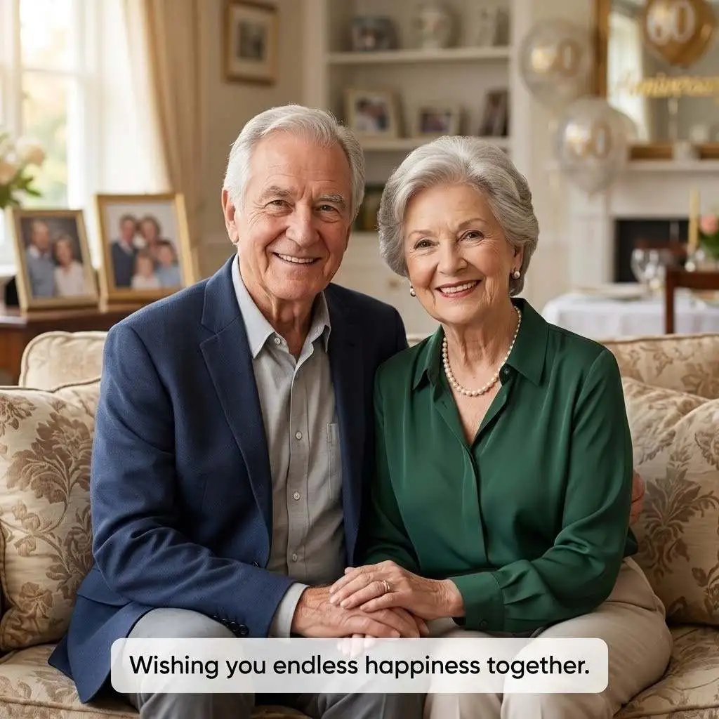 Short 60th Wedding Anniversary Wishes For Friends