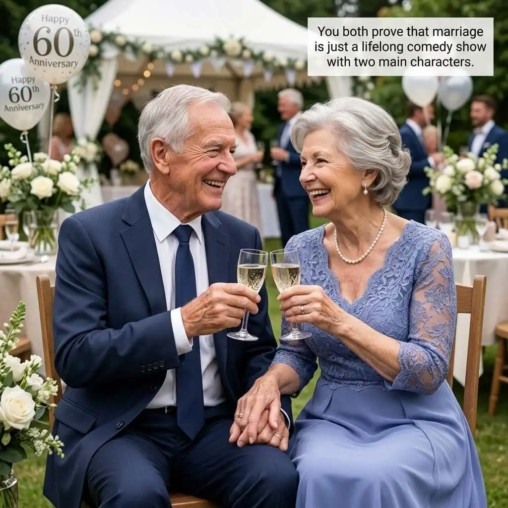 Funny 60th Wedding Anniversary Wishes For Friends