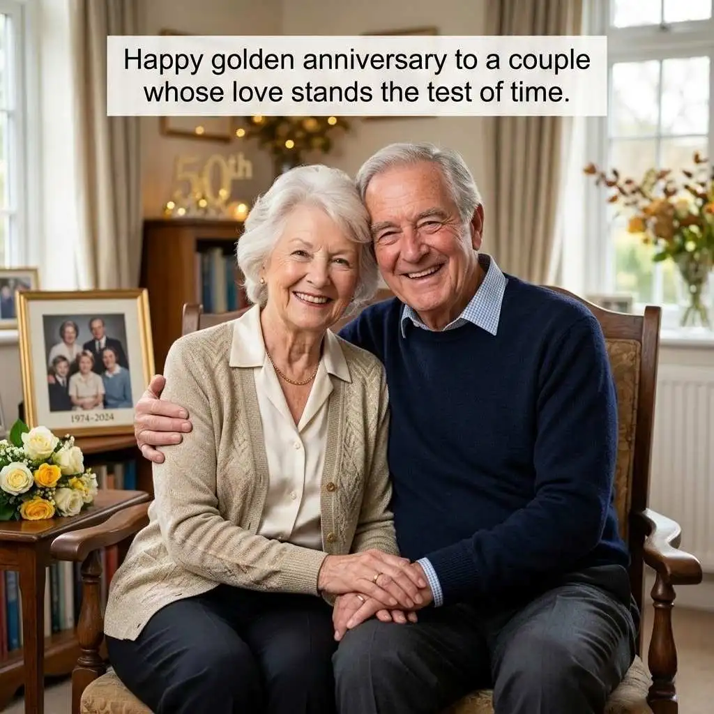 50th Wedding Anniversary Wishes For Couple
