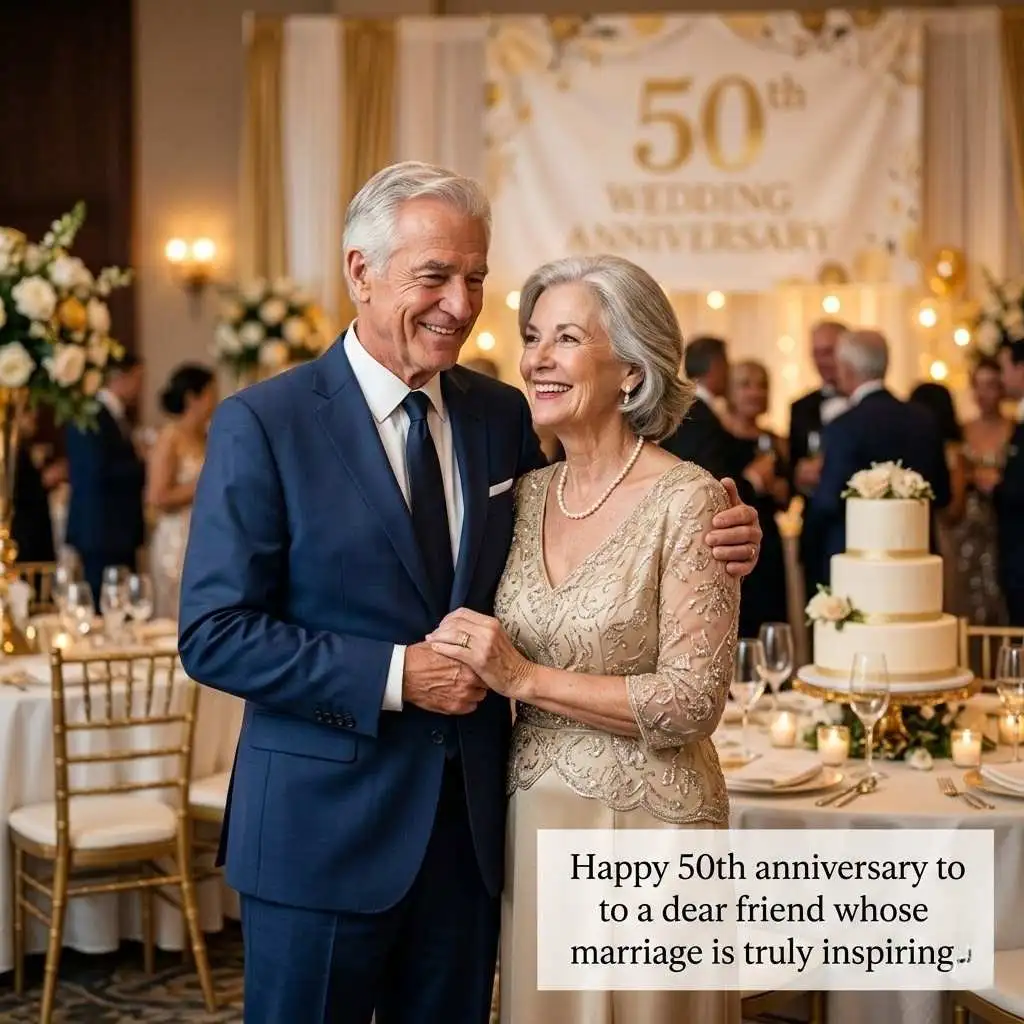 Happy 50th Anniversary Wishes To Friend