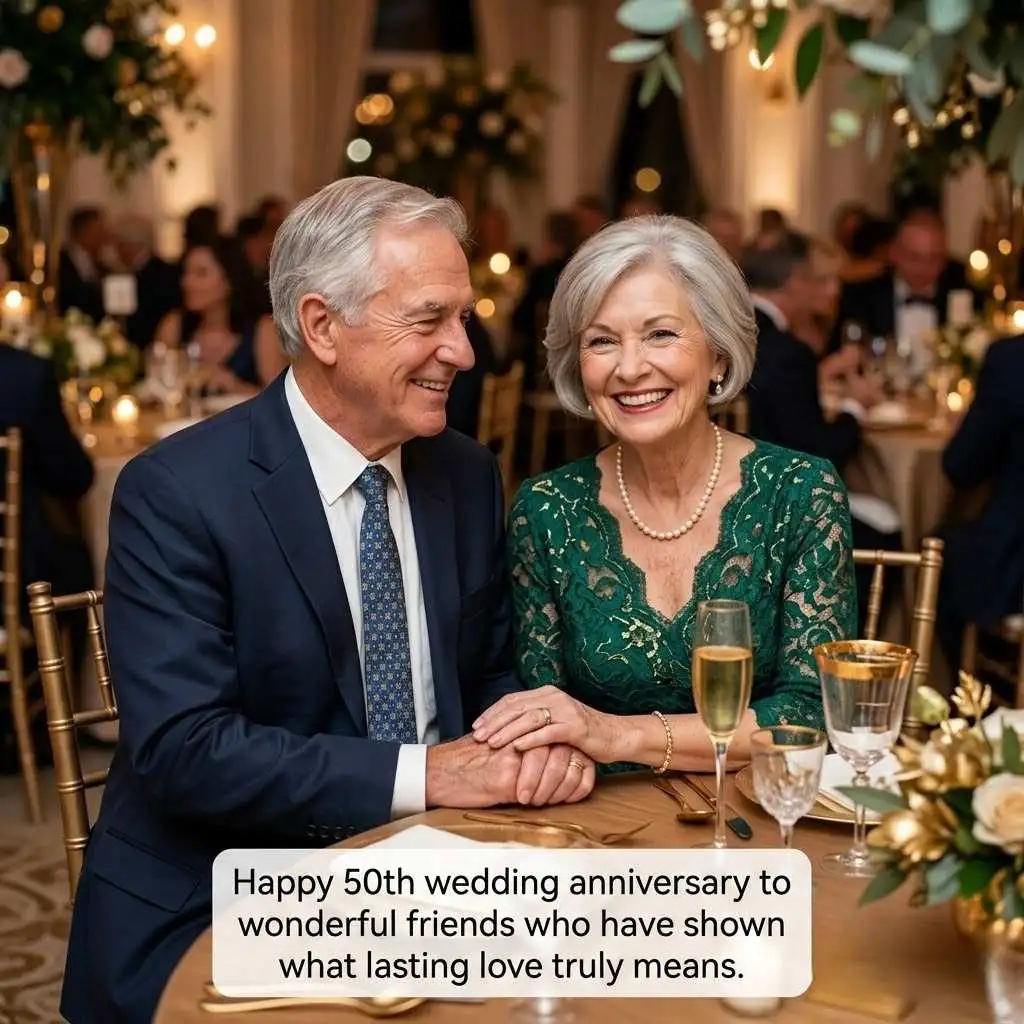 50th Wedding Anniversary Wishes To Friends