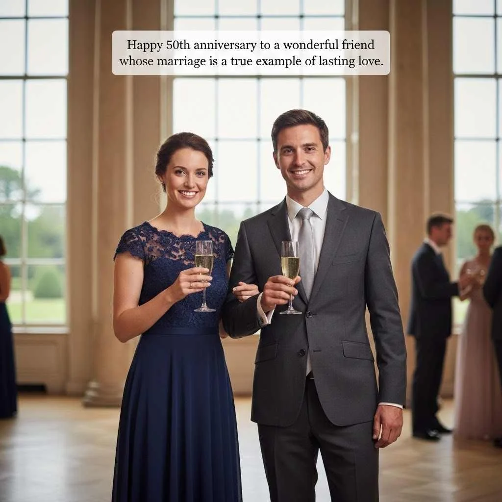 50th Wedding Anniversary Wishes To Friend