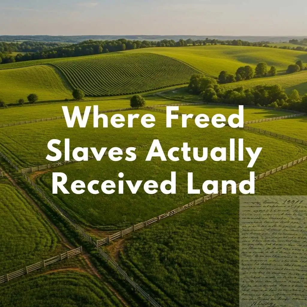 Where Freed Slaves Actually Received Land