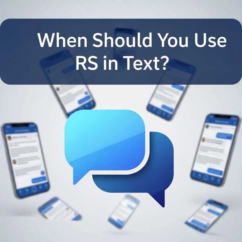 When Should You Use RS in Text