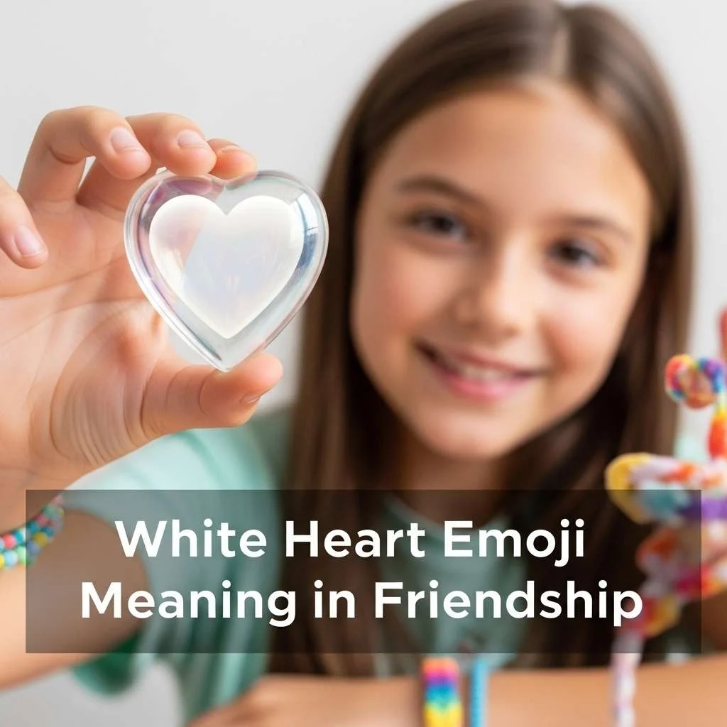 White Heart Emoji Meaning in Friendship