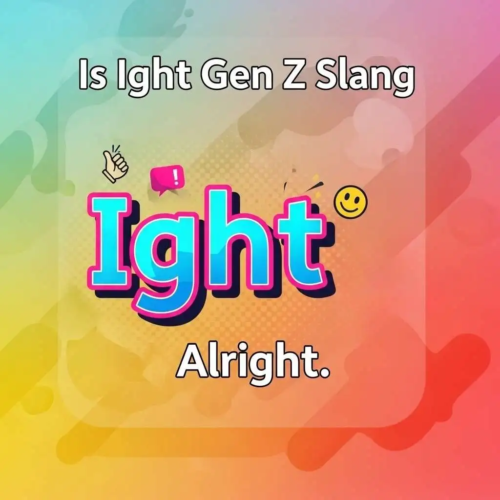 Is Ight Gen Z Slang