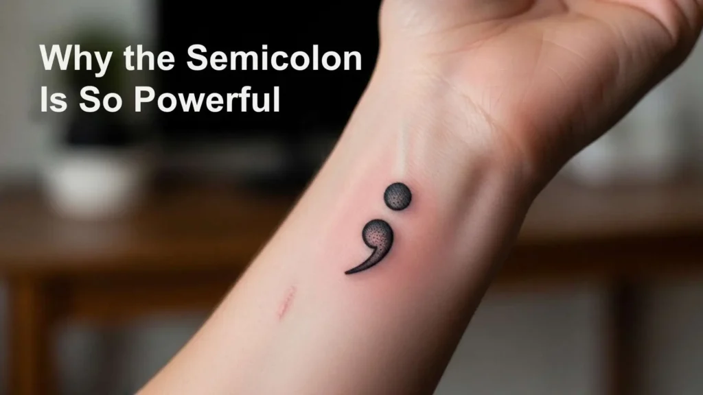 Semicolon Tattoo