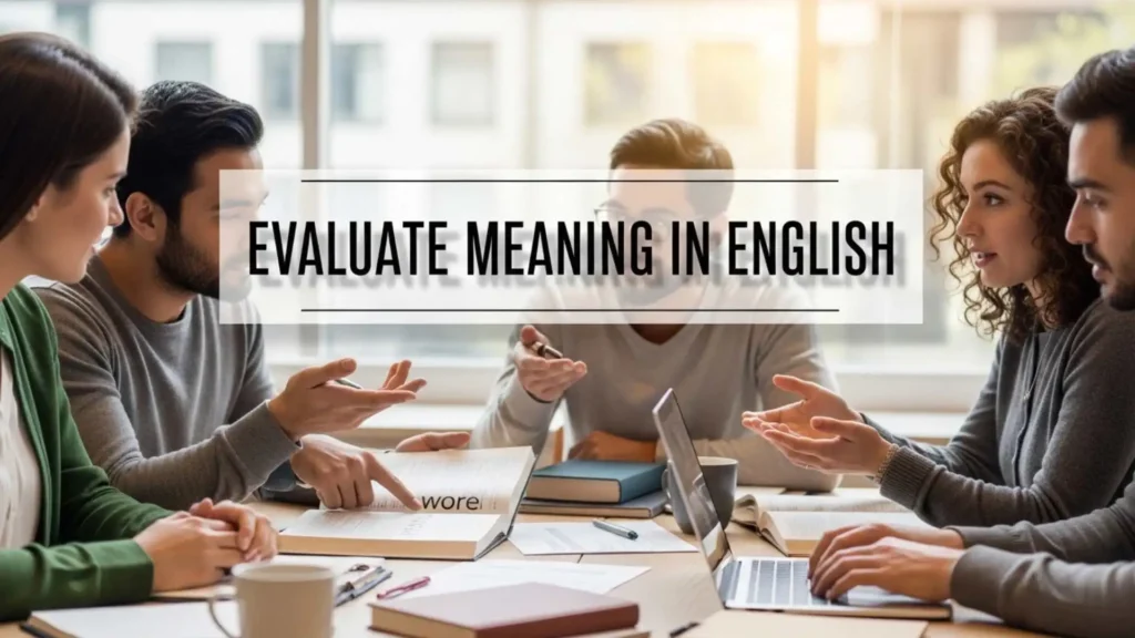 Evaluate Meaning in English