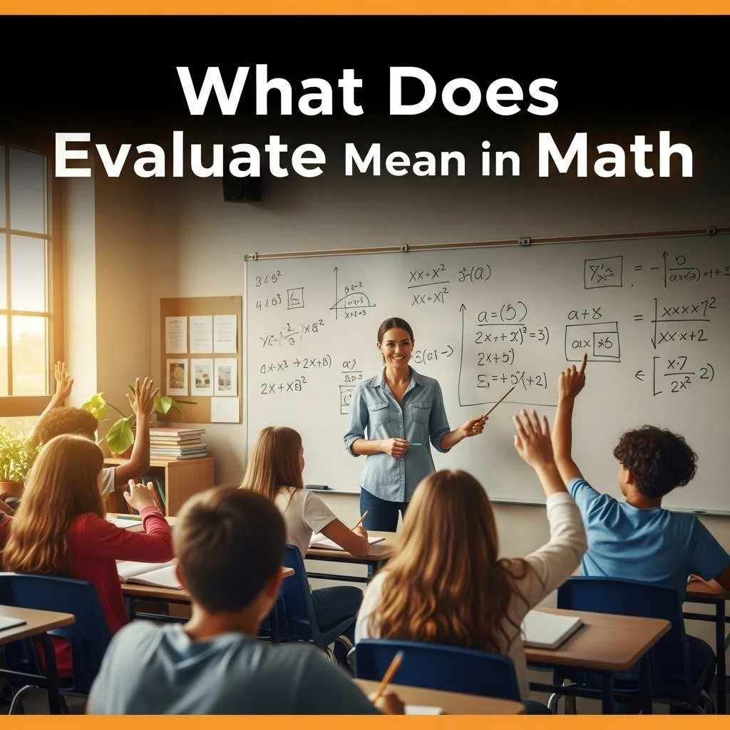 What Does Evaluate Mean in Math