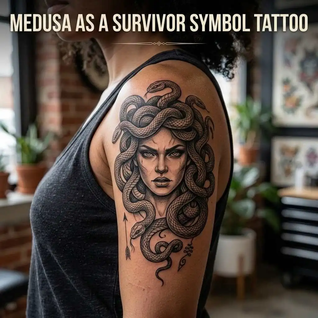 Medusa as a Survivor Symbol Tattoo