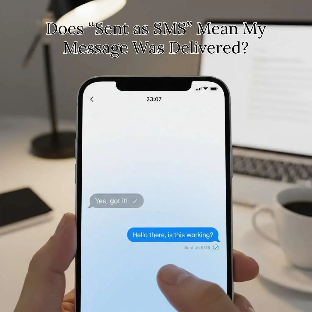 Does Sent as SMS Mean My Message Was Delivered