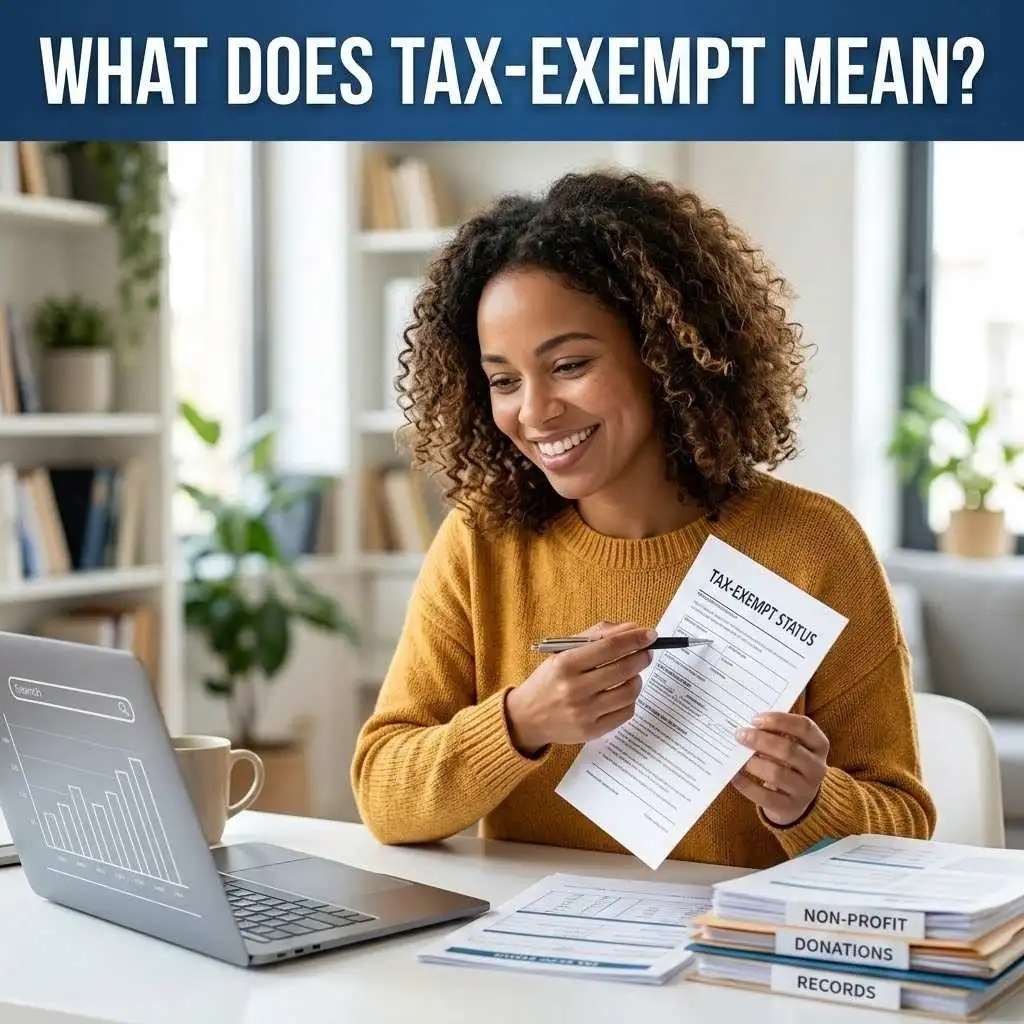 What Does Tax-Exempt Mean