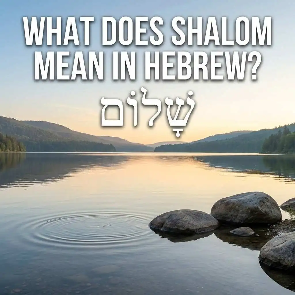 What Does Shalom Mean in Hebrew